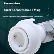 1 Set Balcony Spray Gun With Quick Connector, Washing Machine Extendable Hose, Bathroom Handheld Shower Sprayer - Multicolor - View 7