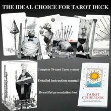 Bộ bài Tarot Knight-Wett phong cách Gothic đơn sắc 78 lá | Giấy bìa cứng chất lượng cao 400gsm kèm sách hướng dẫn | Công cụ bói toán cho chữa lành tâm linh và phù thủy, bộ bài Tarot Gothic mới năm 2026 | Bộ bài Tarot Knight-Wett "Những lời thì thầm của thế giới huyền ảo đen tối" | Trò chơi bói toán bằng bìa cứng cao cấp bền chắc cho thiền định và khám phá bản thân. - Bài Tarot đen trắng - Xem 14