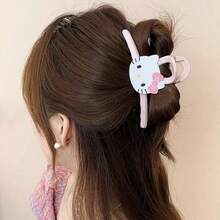 SANRIO 2 chiếc kẹp tóc Hello Kitty cỡ lớn, kẹp tóc búi sau, kẹp tóc màu hồng, kẹp tóc nhựa nhẹ, thời trang và đa năng, phụ kiện tóc cao cấp, thanh lịch và đơn giản theo phong cách tối giản, kẹp tóc nửa đầu, kẹp tóc hình bướm rỗng, kẹp tóc hình bướm dễ thương dành cho phụ nữ và bé gái, kẹp tóc Halloween, món quà dành cho bạn gái, lựa chọn hàng đầu cho quà sinh nhật và ngày lễ. - Nhiều màu - Xem 6