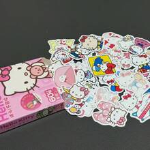 SANRIO 三丽鸥 60 张库洛米贴纸 肉桂狗 DIY 贴纸 Hello Kitty 笔记本贴纸 电脑手机贴纸 My Melody 生日贺卡贴纸（部分贴纸随机发货） - 多色 - 查看 13