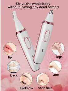 4-In-1 Electric Hair Removal Device For Women, Painless Removal Of Underarm, Leg, Pubic And Facial Hair - SN-8866 - View 9