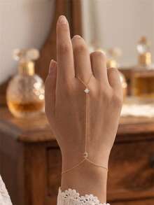 1 chiếc dây chuyền tay bạc 925 cao cấp hình ngôi sao và mặt trăng nhiều lớp, mạ vàng, ít gây dị ứng, thích hợp cho nữ và bé gái đeo hàng ngày, quà tặng Ngày của Mẹ, quà cưới, quà dự tiệc. - Vàng - Xem 6