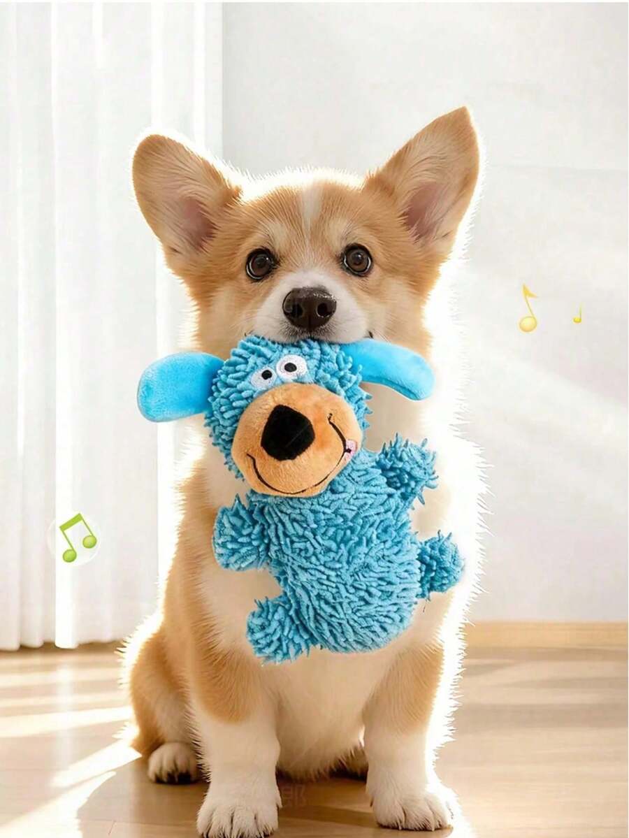 2 món đồ chơi gặm nướt chống cắn cho chó con, đồ chơi tương tác hình chó dễ thương giúp chăm sóc răng miệng, phù hợp cho chó nhỏ và vừa. - Nhiều màu - Xem 1
