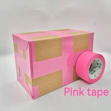 Pink Packing Tape, Vibrant Color, Strong Adhesive, Not Easy To Break, Suitable For Party Decoration, Logistics Sealing, Warehouse Packing, Gift Box Packaging, Office File Sealing, Small Item Bundling, Versatile Use - H-Pink - View 8