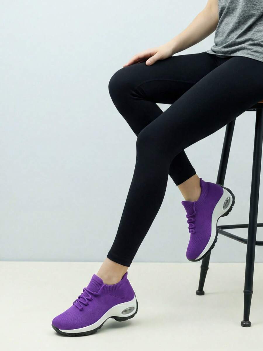 Zapatillas deportivas casuales con amortiguación de aire para mujer, color blanco y rosa, zapatos casuales, zapatos de baile, zapatos de enfermera, zapatos con plataforma