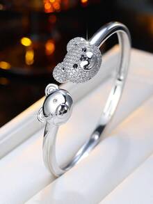 1件复古镂空经典手链，微镶锆石，奢华优雅配饰，适合日常佩戴、通勤和宴会场合。 - S62312 - 查看 5