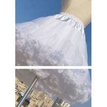 55cm Long White Fluffy Tulle Skirt, Suitable For Cosplay, Wedding, Ball, Lolita, Daily Wear - Multicolor - View 9