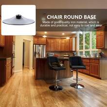 Replacement Pub Bar Stool Base Mount Plate Heavy Duty For Dining Room Chair - Silver - View 3