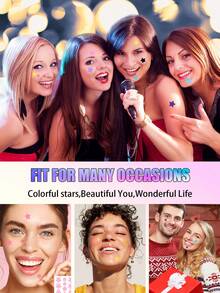 1120片星形和心形贴纸，不含酒精，不含香料，温和不刺激，有效遮盖瑕疵 - 多種 - 查看 5