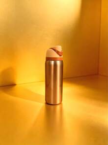 Owa Laaa Rose Gold Water Bottle 32oz, 945ML, With Straw, Heat Preservation Time More Than 24 Hours, Cold And Hot Water Can Be Insulated, Can Make Coffee, Frozen Drinks, Exquisite Workmanship, Suitable For Camping, Work, Indoor And Outdoor Use. - 金色 - 查看 3