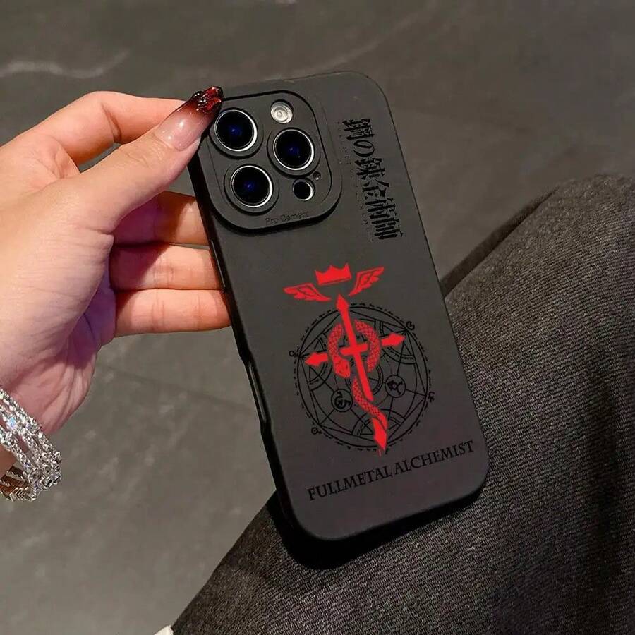 Funda de Teléfono de Alquimia de Metal Completo de Moda, Compatible con Varios Modelos de  Galaxy y Apple , Diseñada con Cubierta Trasera de TPU Suave para Prevenir Caídas. ZAHV - Estilo - Ver 1