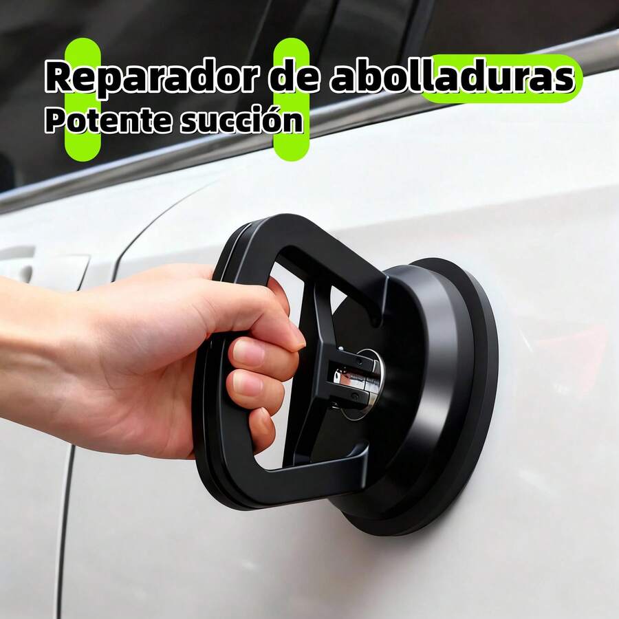 Herramientas para reparar abolladuras en automóviles, kit de reparación de abolladuras con ventosas, extractor de abolladuras con ventosas, herramientas para reparar abolladuras en automóviles, extractor de abolladuras con ventosas para automóviles. Negro - A - Ver 1