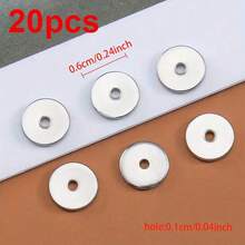 20pcs Stainless Steel Flat Round Spacer Beads, Gold Color, For DIY Jewelry Making Accessories, Bracelets, Necklaces, Jewelry Supplies - Stainless Steel Beads - View 13