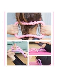 1pc Yoga & Pilates Supplies, Elastic Magic Circle, Training Ring, Home Resistance Stretching Tool, Elastic Fitness Ring, Strength Training Yoga Equipment, Pilates Ring, Yoga Hoop, Pelvic Floor Muscle Magic Circle, Slimming & Thigh, Slimming Product Fitness, Calf, Back, Waist And Hand Exercises. Best Gift For Wife, Girlfriend, Mother, Holiday, Birthday, Mother's Day - Multicolor - View 10