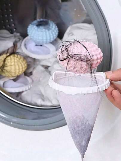 1/3pcs Reusable Washing Machine Cleaning Ball, Anti-Pilling Clothes Remover Filter Net, Pet Hair Catcher For Washing Machine, Laundry Hair Removal Brush, Cleaning Supplies, Household Gadgets