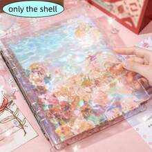 Transparent Crystal Ripple Photo Album, A5 Loose-Leaf 4-Slot 3-Inch Card Collector's Notebook, Suitable For Card Collection, Idol Photocards, Calendar Making, Photo Album Making - A5 - View 11