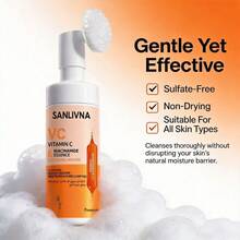 SANLIVNA亮白洁面慕斯（含硅胶按摩器）| 维生素C和烟酰胺，60秒清爽，深层清洁毛孔 - Cleansing Mousse - 查看 5