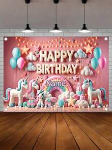 1 tấm phông nền tiệc sinh nhật hình cầu vồng, kỳ lân nhiều màu sắc, hoa, sao có thể tùy chỉnh, trang trí tường sang trọng cá nhân hóa, trang trí treo tiệc tự làm, không cần điện, trang trí sân vườn trong nhà/ngoài trời, thích hợp cho khu vực chụp ảnh, lối vào và phòng, có 3 kích cỡ. - cầu vồng - Xem 11