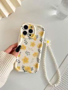 Ốp điện thoại chống rơi họa tiết hoa, viền lượn sóng, kèm phụ kiện vòng tay hạt cườm, tương thích với iPhone 17pro/17Air /17/17promax16/11/16pro/16plus/16promax/16e/15Promax/13/14/12/XS/XR/7G/8P, Galaxy S25/S25PLUS/S25 Ultra/A16/A36/A26/A56/A50/A12/A32/A52/A72/A51/A21S/A13/A14/S24/S24PLUS/S24Ultra, S22/A52/A53/A54/A55S23, 11/12Pro/12/12X/13Pro/14Pro/15Pro, 10/9/Note9/12c/Note11pro/Note8Pro - Nhiều màu - Xem 6