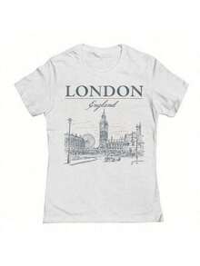 Social Collective London Tm Graphic Cotton Ladies Fitted-Shirt100% Comfortable Cotton Unisex Comfortable Retro Cotton T-Shirt-K91 - trắng - Xem 14