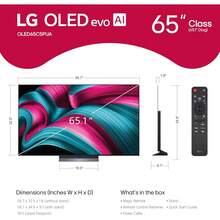 LG 65 C5 Series OLED Evo 4K UHD Smart TV (2025) W/ Extended Protection Plan - Black - View 4