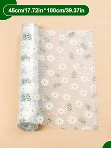 Anti-Slip Cabinet Liner, Waterproof Refrigerator Liners Mats, Glass Shelf Liner, Decorated With Novel Daisy Patterns, EVA Material, Easy To Clean And Cut, Waterproof, Oil-Proof, Moisture-Proof And Dust-Proof, Kitchen Countertop Pad, Furniture Cabinet Drawer Organizer, Suitable For Kitchen Cabinet, Shelve, Desk - 無色 - 查看 11