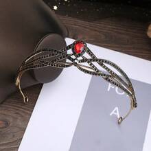 1 chiếc vương miện pha lê thanh lịch, kiểu dáng châu Âu và Mỹ, phụ kiện tóc cưới. - Nhiều màu - Xem 4