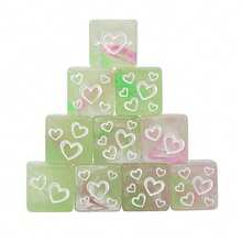 浪漫心形六面骰子套装（10颗） - 情侣游戏之夜的乐趣 - 彩色 - 查看 8