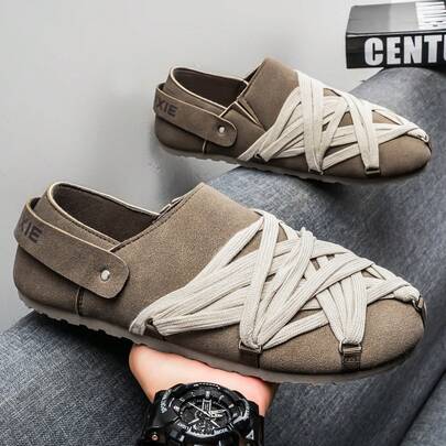 Giày thể thao slip-on casual mới mùa xuân 2026, thoải mái, đa năng, thời trang, đế mềm, kiểu dáng thể thao.