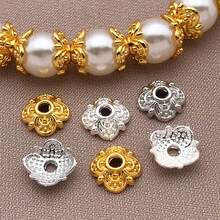 20 chiếc hạt trang trí kiểu Baroque cổ điển, mạ vàng 18K và đồng, dày dặn, họa tiết chạm nổi, kích thước 8mm, thích hợp cho đám cưới và tiệc tùng. - Nhiều màu - Xem 4