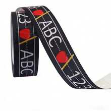 1/9 Pcs Return Campus Gift Decorative Ribbon, Pencil Apple Theme Ribbons For Wrapping Gift, Teacher Gift Packaging Threaded Tape, Suitable For Returning Campus Gifts To Give Decorative Items, Room Decor Total 45 Yard - Back to School Theme - View 14