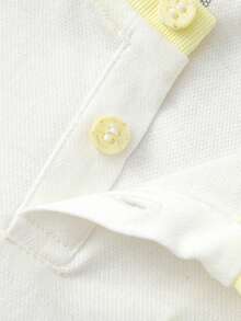 Balabala Bộ quần áo 2 món cho bé trai, kiểu dáng thời trang, dễ thương, mềm mại, thoáng khí, thích hợp mặc mùa hè 2026. - tông màu trắng xám - Xem 3