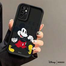 Miniso 名创优品迪士尼米奇“米奇”TPU手机壳，适用于三星S26 Ultra/S26 Edge/S26 Plus/S26/S25 Ultra/S25 Plus/S25/S25FE/S25Edge/S24 Ultra/S24 Plus/S24/S24FE/S23FE/S23 Ultra/S23 Plus/S23/S22 Ultra/S22 Plus/S22/S21 Ultra/S21 Plus/S21/A15/A16/A17/A23/A24/A25/A26/A33/A34/A35/A36/A52/A53/A54/A55/A56/A71/A72/A73，圣诞礼物送给女朋友 - 黑色 - 查看 35