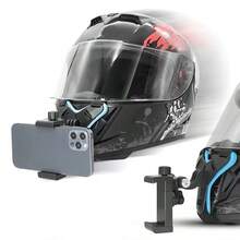 Motorcycle Helmet Adjustable Phone Mount + Anti-Loss Phone Net Compatible With Hero 13/12/10/9/8/7/6/5 Helmet Mounting Bracket Non-Slip Silicone Pad Action Camera Mount - Multicolor - View 2