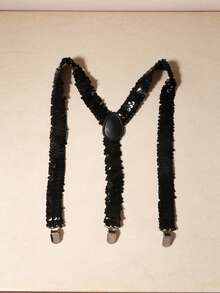 Sequin Suspenders, Elastic Suspenders, Suitable For Party Halloween - Multicolor - View 6