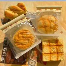 1pc New Soft Squishable Bread Stress Relief Toy, Slow Rebound Squeeze Toy For Office, Birthday/Christmas/Halloween Gift - 彩色 - 查看 9