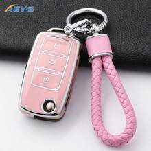 Bao đựng chìa khóa xe hơi bảo vệ toàn diện 360°, phù hợp với các dòng xe Polo, Tiguan, Passat B5, B6, B7, Golf 5, EOS, Scirocco, Jetta MK6, Octavia A5. - A - Xem 10