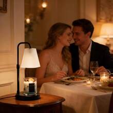 1pcs Elegant Frosted Lampshade Candle Warmer Lamp, Height Adjustable Electric Wax Melter With Timer & Dimmable Brightness, Includes GU10 Bulb, Premium Candle Melting Lamp For Bedroom Nightstand Vanity Living Room Side Table Home Decor, Perfect Gift For Mother's Day Valentine's Day Housewarming Wedding Anniversary - Xem 8