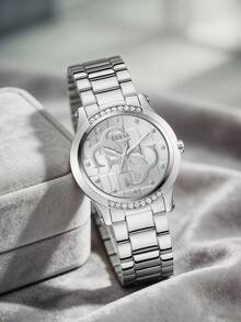 Reloj de acero inoxidable elegante para uso diario GW0861L1 de GUESS, adecuado para ir al trabajo y para el día a día - Plateado - Ver 2