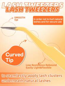 10ml Lash Glue & Sealant Kit With Tweezers, Quick Dry Strong Hold, Fragrance Free & Low Sensitivity, For DIY Lash Extension Bonding & Sealing - 珊瑚橙 - 查看 6