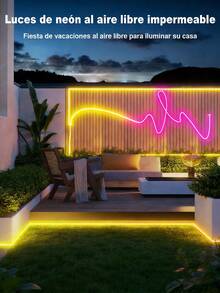 Bandes lumineuses LED multicolores avec télécommande, lumières au néon DIY avec USB, effets segmentés RVB, convient pour la décoration de la chambre, l'intérieur de l'armoire, le cadre du miroir de vanité, le bas du canapé, la vitrine de la boutique, le chemin du jardin, l'éclairage décoratif pour Halloween, Noël et d'autres fêtes ou l'éclairage au néon quotidien de la maison - Néon - Voir 6