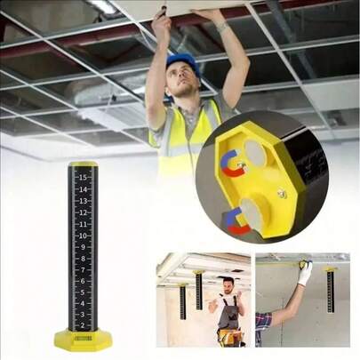 1pc Aluminum Alloy Ceiling Leveling Tool - Precision Gradient Bar, For Perfect Wall And Tile Alignment, Industrial Measuring Instrument