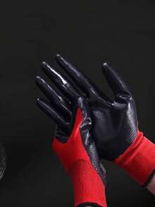 Anti-Slip Nitrile Coated, Enhanced Grip, Palm Dipped Work Gloves Gardening Gloves - For Digging, Planting, Weeding, Sowing, Protecting Nails And Fingers, Unisex Five-Finger Gloves - A - View 8
