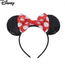 Disney Băng đô tai chuột với nơ đính kim sa đỏ – Tai chuột đen biểu tượng dành cho phụ nữ và bé gái, hoàn hảo cho các hoạt động ngoài trời, công viên giải trí, tiệc tùng và cosplay – Kích thước phù hợp với hầu hết mọi người, thích hợp cho các hoạt động ngoài trời, kỳ nghỉ, du lịch, phụ kiện trang phục và quà tặng. - Nhiều màu - Xem 11