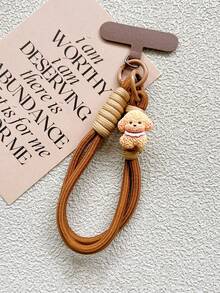 1pc Cute Dog Themed Woven Phone Lanyard, Bracelet, Keychain, Anti-Lost Accessory For Women - Multicolor - View 7