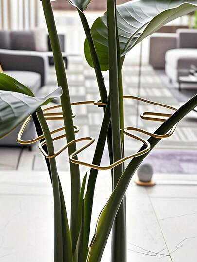 1 cái giá đỡ chống trượt, giá đỡ bền chắc, thích hợp cho cây trầu bà leo - Giàn leo bằng kim loại, bao gồm bộ kẹp tre, có lợi cho sự phát triển của cây, trang trí sân vườn, cấu trúc hỗ trợ cây leo | Bộ ổn định bằng kim loại, quà tặng ngày Valentine, trang trí nhà cửa hàng ngày, sân vườn, dụng cụ làm vườn, giá đỡ cây