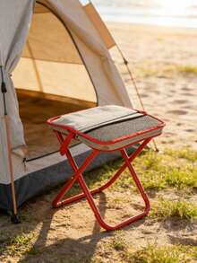 可折叠便携凳，斜挎式携带，户外露营折叠椅，带收纳袋，铝合金框架，牛津布座椅，承重150公斤，适合旅行、钓鱼、野餐、海滩、徒步旅行和其他户外活动 - 多款 - 查看 6