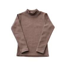 Set Of 3 Long-Sleeved Ribbed Knit Shirts For Boys, Winter And Mid-Season, Semi-High Neck, Base Layer - 什錦套裝 - 查看 10