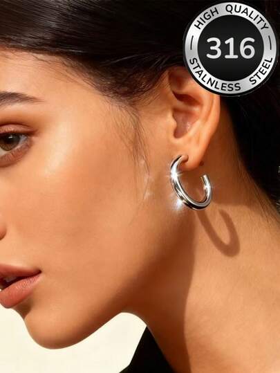 高品质不锈钢低过敏性金色花朵耳钉，不易褪色，简约优雅，适合日常佩戴或参加派对，时尚女士饰品，送给女性/母亲的精致礼物