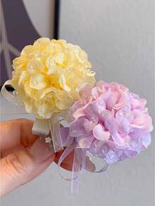 1/3 chiếc kẹp tóc hoa voan dễ thương dành cho tuổi teen, kẹp tóc nơ xinh xắn cho các cô gái tuổi teen và thiếu nữ. - Nhiều màu - Xem 11